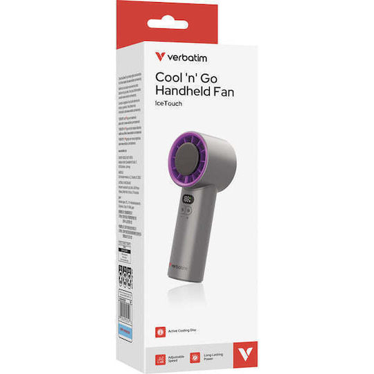 Verbatim Ανεμιστηράκι Χειρός USB Γκρι 32342