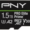 PNY microSDXC 1.5TB Class 10 U3 V30 A2 UHS-I με αντάπτορα