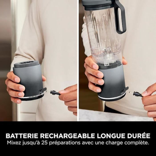 Ninja Μπλέντερ για Smoothies 0.57lt Γκρι BC251EU