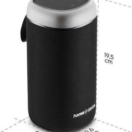 HAMA Canton Glow Pro Ηχείο Bluetooth με Διάρκεια Μπαταρίας έως 10 ώρες Μαύρο