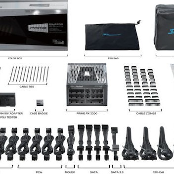 Seasonic PRIME PX ATX3.1 2024 2200W Μαύρο Τροφοδοτικό Υπολογιστή Full Modular 80 Plus Platinum