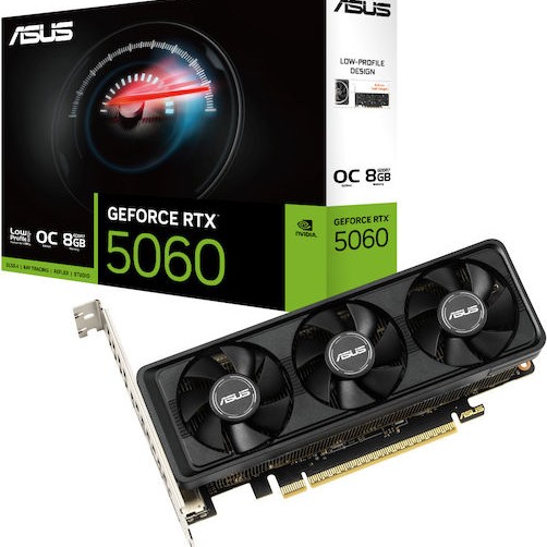 Asus GeForce RTX 5060 8GB GDDR7 LP BRK OC Edition Κάρτα Γραφικών