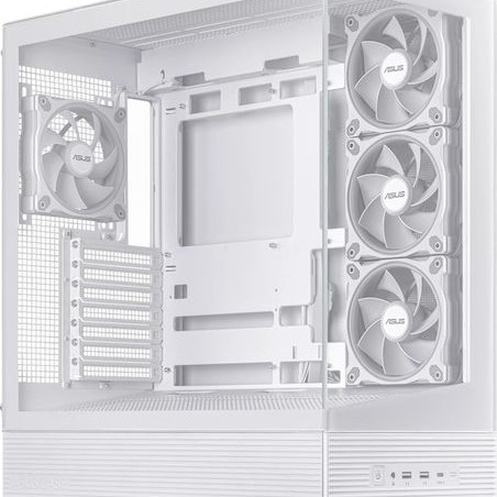 Asus A31 PLUS Gaming Midi Tower Κουτί Υπολογιστή με Πλαϊνό Παράθυρο και ARGB Φωτισμό Λευκό