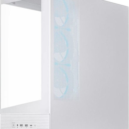 Asus A31 PLUS Gaming Midi Tower Κουτί Υπολογιστή με Πλαϊνό Παράθυρο και ARGB Φωτισμό Λευκό