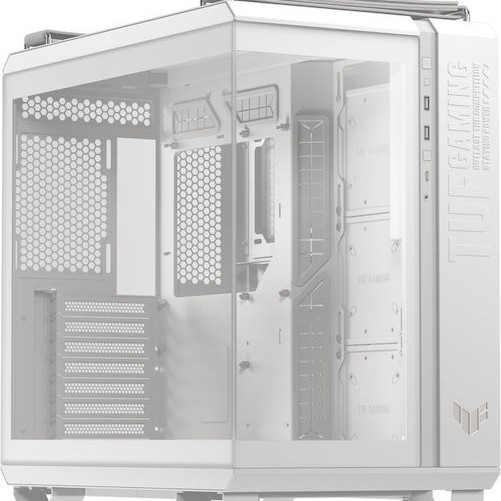 Asus TUF Gaming GT502 Horizon ARGB Midi Tower Κουτί Υπολογιστή με Πλαϊνό Παράθυρο White Edition