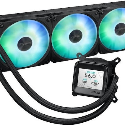 Asus Prime LC 360 ARGB LCD Υδρόψυξη Επεξεργαστή Τριπλού Ανεμιστήρα 120mm για Socket AM4/AM5/1700/1200/115x