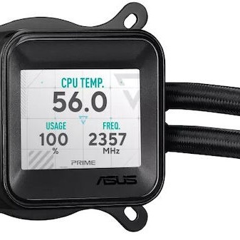 Asus Prime LC 360 ARGB LCD Υδρόψυξη Επεξεργαστή Τριπλού Ανεμιστήρα 120mm για Socket AM4/AM5/1700/1200/115x