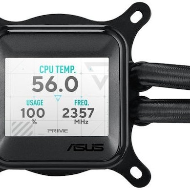 Asus Prime LC 360 ARGB LCD Υδρόψυξη Επεξεργαστή Τριπλού Ανεμιστήρα 120mm για Socket AM4/AM5/1700/1200/115x