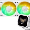 Asus TUF GAMING LC III 360 LCD Υδρόψυξη Επεξεργαστή 120mm για Socket AM4/AM5/1700/1200 με ARGB Φωτισμό Λευκή