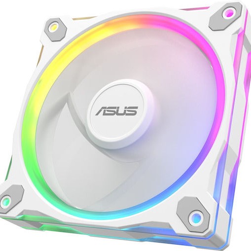 Asus Prime MR120 Case Fan με ARGB Φωτισμό και Σύνδεση 4-Pin PWM Λευκό