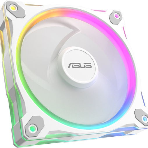 Asus Prime MR120 Case Fan με ARGB Φωτισμό και Σύνδεση 4-Pin PWM Λευκό