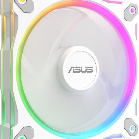 Asus Prime MR120 Reverse Case Fan με ARGB Φωτισμό και Σύνδεση 4-Pin PWM Λευκό