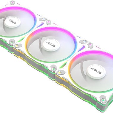 Asus Prime MR120 Case Fan με ARGB Φωτισμό και Σύνδεση 4-Pin PWM 3τμχ Λευκό