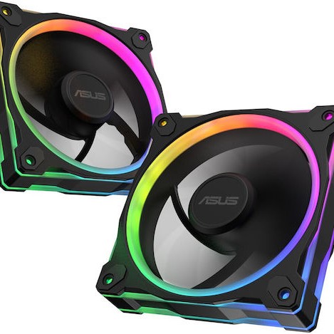 Asus Prime MR120 Case Fan με ARGB Φωτισμό και Σύνδεση 4-Pin PWM 3τμχ