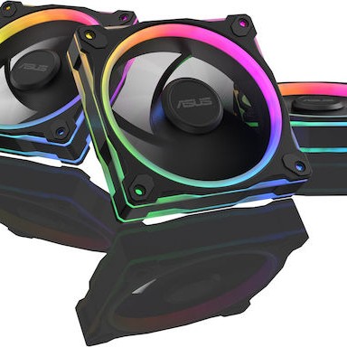 Asus Prime MR120 Case Fan με ARGB Φωτισμό και Σύνδεση 4-Pin PWM 3τμχ