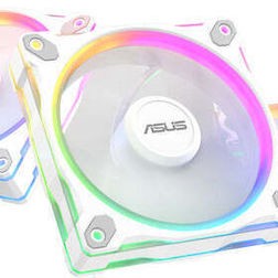 Asus Prime MR120 Reverse Case Fan με ARGB Φωτισμό και Σύνδεση 4-Pin PWM 3τμχ Λευκό