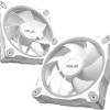 Asus Prime MR120 Reverse Case Fan με ARGB Φωτισμό και Σύνδεση 4-Pin PWM 3τμχ Λευκό