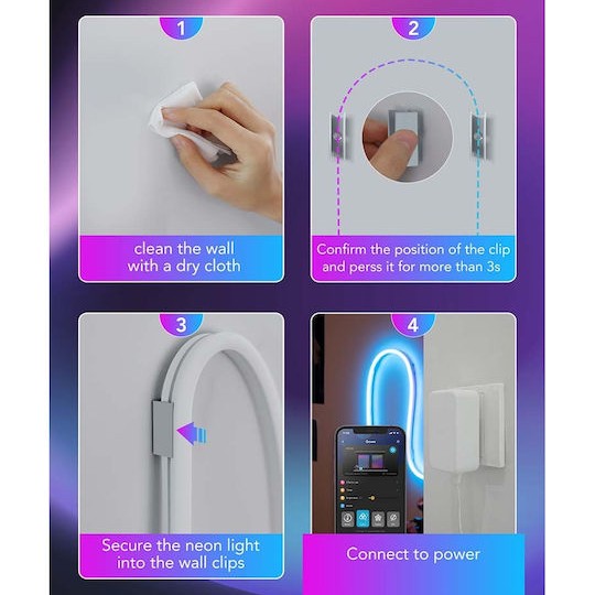 Govee Διακοσμητικό Φωτιστικό Neon Λευκό