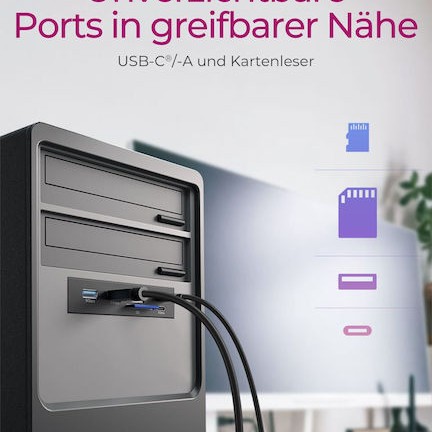 Icy Box USB Front Panel (IB-HUB1419-I3)