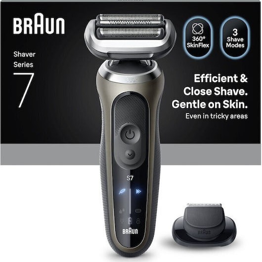 Braun Shaver Ξυριστική Μηχανή Προσώπου Επαναφορτιζόμενη