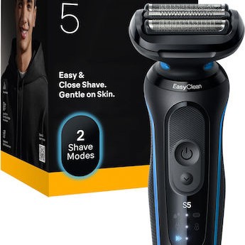 Braun Series 5 2087840 Ξυριστική Μηχανή Προσώπου Επαναφορτιζόμενη