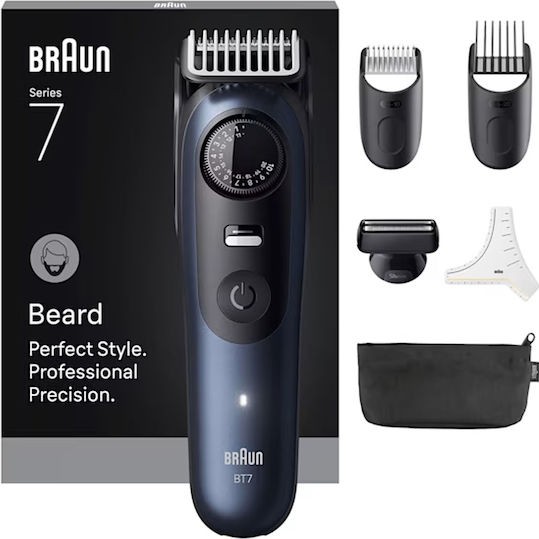 Braun Series 7 Επαναφορτιζόμενη Κουρευτική Μηχανή Μπλε BT7520