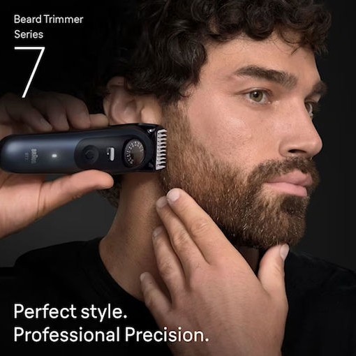 Braun Series 7 Επαναφορτιζόμενη Κουρευτική Μηχανή Μπλε BT7520