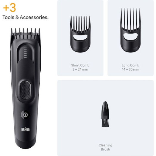 Braun Series 5 Κουρευτική Μηχανή Μαύρη HC5530