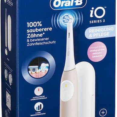 Oral-B iO Series 2 Ηλεκτρική Οδοντόβουρτσα με Αισθητήρα Πίεσης και Θήκη Ταξιδίου Calm Pink
