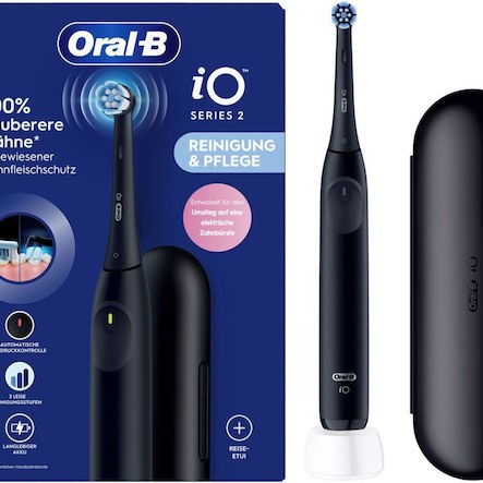 Oral-B Io Series 2 Ηλεκτρική Οδοντόβουρτσα με Θήκη Ταξιδίου Μαύρη
