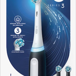 Oral-B iO Series 2 Ηλεκτρική Οδοντόβουρτσα με Αισθητήρα Πίεσης Night Black / Calm Pink