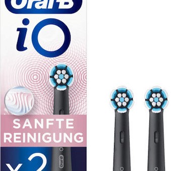 Oral-B iO Gentle Care Ανταλλακτικές Κεφαλές για Ηλεκτρική Οδοντόβουρτσα Black 2τμχ