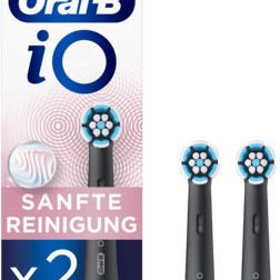 Oral-B iO Gentle Care Ανταλλακτικές Κεφαλές για Ηλεκτρική Οδοντόβουρτσα Black 2τμχ