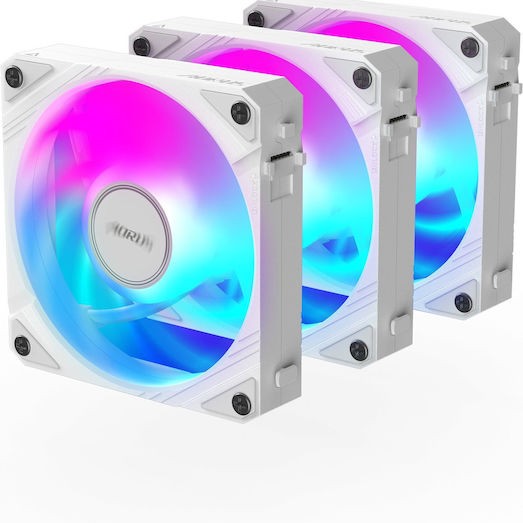 Gigabyte AORUS EZ CHAIN Case Fan 120mm με Λευκό Φωτισμό Λευκό