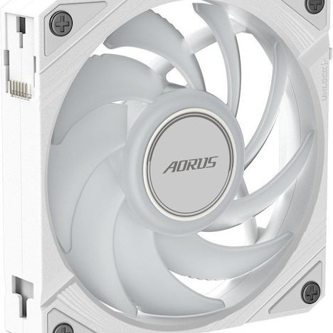 Gigabyte AORUS EZ CHAIN Case Fan 120mm με Λευκό Φωτισμό Λευκό