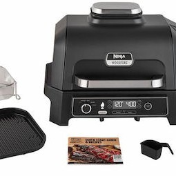 Ninja Επιτραπέζια Ηλεκτρική Ψησταριά Σχάρας 2400W με Καπάκι και Ρυθμιζόμενο Θερμοστάστη 38x28εκ.