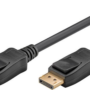 Goobay Cable DisplayPort male - DisplayPort male 2m Μαύρο (74744)