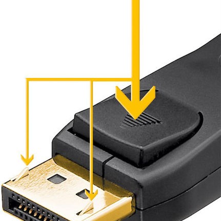 Goobay Cable DisplayPort male - DisplayPort male 2m Μαύρο (74744)