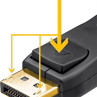 Goobay Cable DisplayPort male - DisplayPort male 2m Μαύρο (74744)