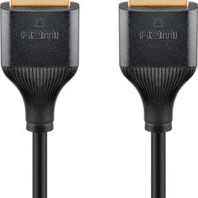 Goobay HDMI 2.0 Cable HDMI male - HDMI male 2m Μαύρο