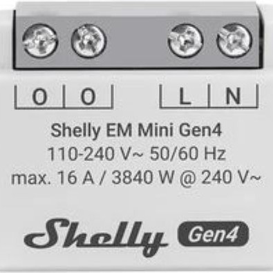 Shelly EM Mini Gen4 Smart Switch Wi-Fi, Bluetooth, ZigBee & RF 16A