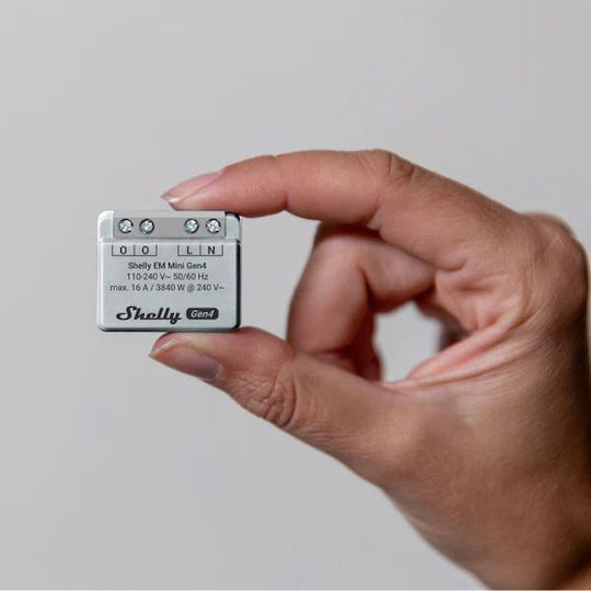 Shelly EM Mini Gen4 Smart Switch Wi-Fi, Bluetooth, ZigBee & RF 16A