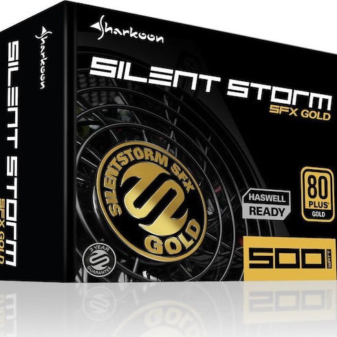 Sharkoon SilentStorm SFX 500W Μαύρο Τροφοδοτικό Υπολογιστή Full Modular 80 Plus Gold