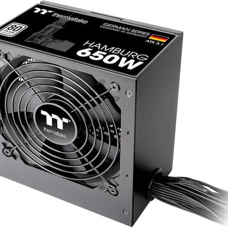 Thermaltake Hamburg 650W Μαύρο Τροφοδοτικό Υπολογιστή Full Wired
