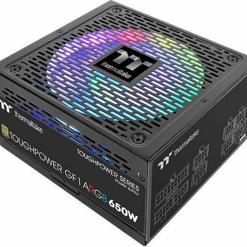 Thermaltake ToughPower GF1 ARGB 650W Μαύρο Τροφοδοτικό Υπολογιστή Full Modular 80 Plus Gold