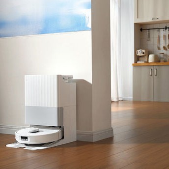 Roborock Qrevo Edge 5V1 Σκούπα Ρομπότ για Σκούπισμα & Σφουγγάρισμα με Χαρτογράφηση και Wi-Fi Λευκή
