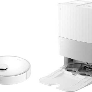 Roborock Qrevo Edge 5V1 Σκούπα Ρομπότ για Σκούπισμα & Σφουγγάρισμα με Χαρτογράφηση και Wi-Fi Λευκή