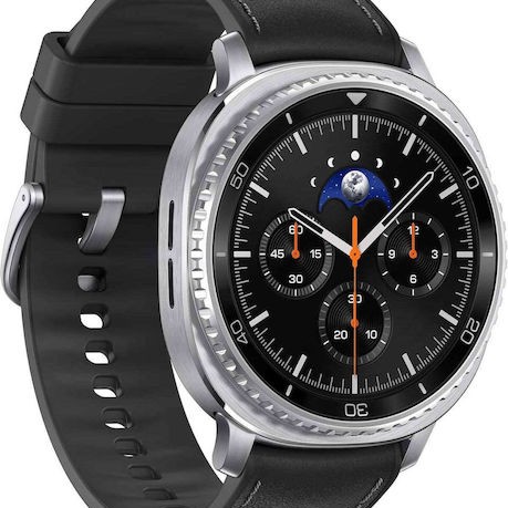 Samsung Galaxy Watch8 Classic Stainless Steel 46mm Αδιάβροχο με Παλμογράφο (Μαύρο)