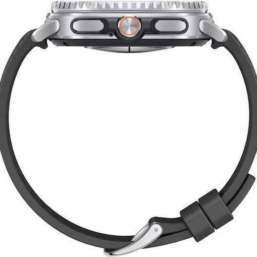 Samsung Galaxy Watch8 Classic Stainless Steel 46mm Αδιάβροχο με Παλμογράφο (Μαύρο)