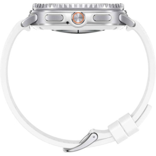 Samsung Galaxy Watch8 Classic Stainless Steel 46mm Αδιάβροχο με Παλμογράφο (Λευκό)